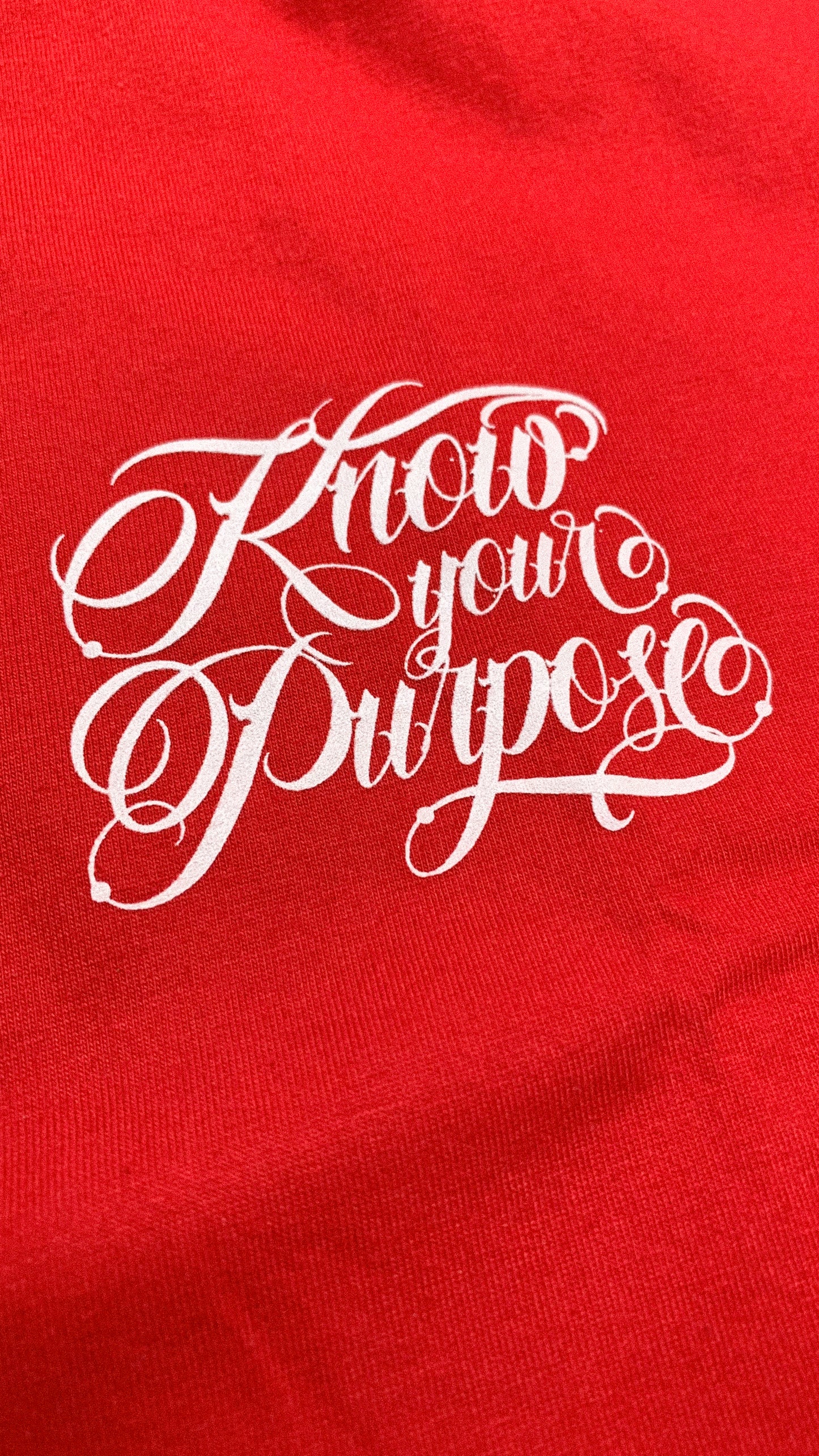 2THSND "KNOW YOUR PURPOSE" RED T-SHIRT