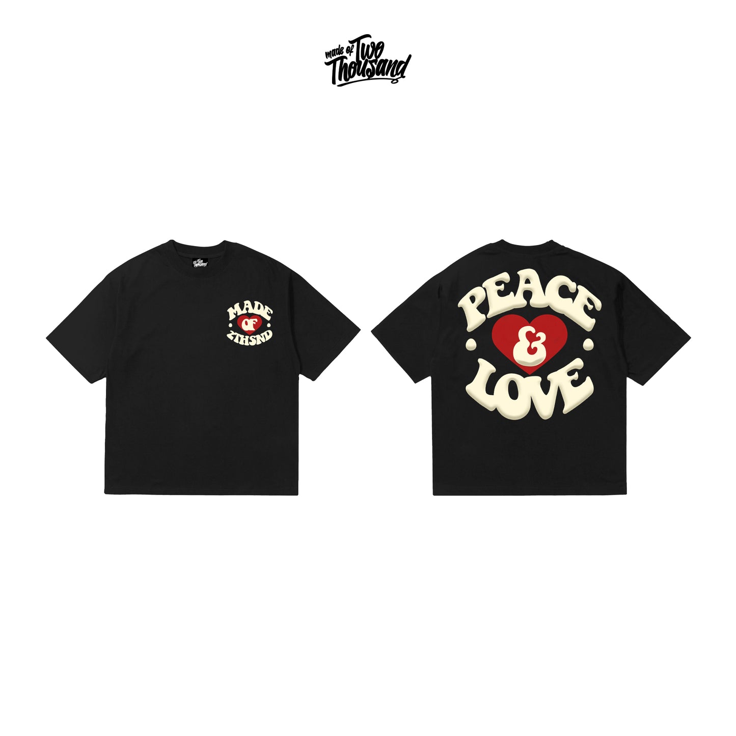 2THSND "PEACE & LOVE" T-SHIRT